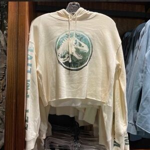 Cream Jurassic world Graphic Hoodie and joggers